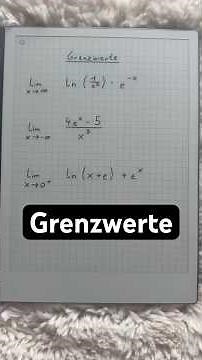 Limits of exponential functions and logarithms 😌 #highschoolgraduation #math #schoolsuccess #school