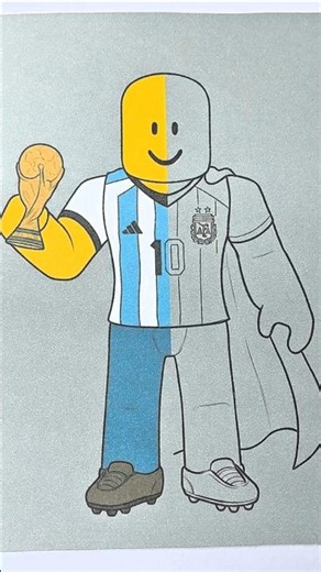 Satisfying Roblox MESSI Coloring! 👑⚽
