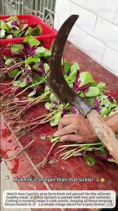 How To Prep Fresh Red Spinach Perfectly! 🥬✨