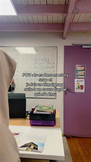 Témoignage émouvant après un cours d'arabe
