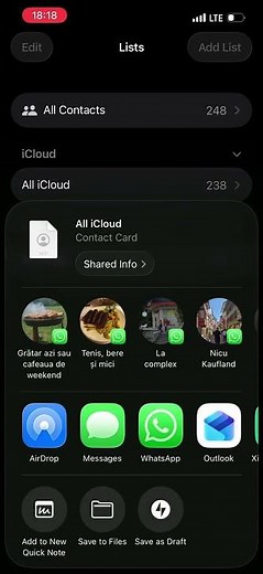 How to export contacts from iPhone