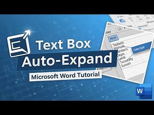 How to make a text box automatically expand in word || BACK-SPACE