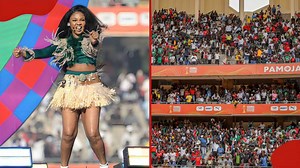 Videos: Zuchu booed at CHAN 2024 ceremony as fans sing Kenyan national anthem