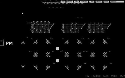 在生命游戏中构建时钟
