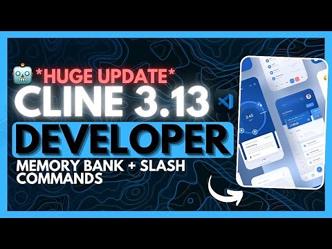 Cline v3.13 UPDATE: Fully FREE Autonomous AI Coding Agent! (Memory Bank, Slash Commands)