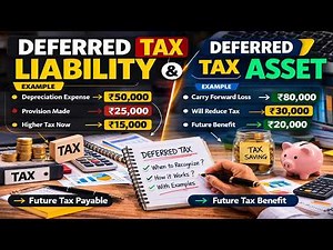 Deferred Tax Liability vs Deferred Tax Asset | Simple Examples | Accounting for Beginners