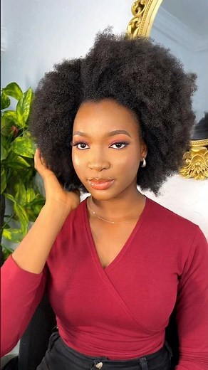 Short Natural 4c Afro wig | Amber fro wig