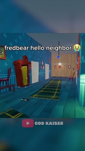 Fredbear Hello Neighbor Mod #fnaf #scary #gaming