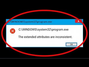 How To Fix The Extended Attributes Are Inconsistent Error On Windows 10/8/7