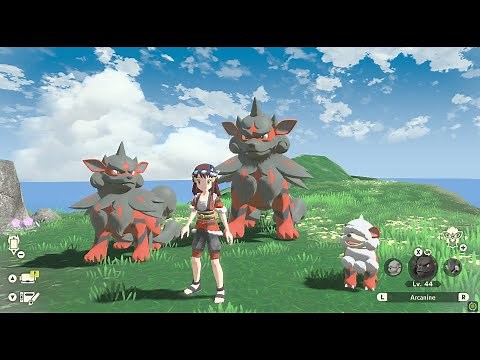 How to Catch Alpha Hisuian Growlithe/Arcanine Pokemon Legends Arceus