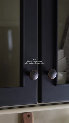 Permission to change the belief that metal is modern and masculine? 👀 We know that's often how metal in design is thought of but we're here to provide a different narrative. Our Metal & Glass Cabinets and Cabinet Doors bring balance to wood-heavy spaces in an elegant, elevated way. Clean lines and simple design highlight the beauty of metal without making it feel “masculine” or overly modern. So, what do you think? Is metal always modern…or have we changed your mind? 👇️ | Stoll Industries