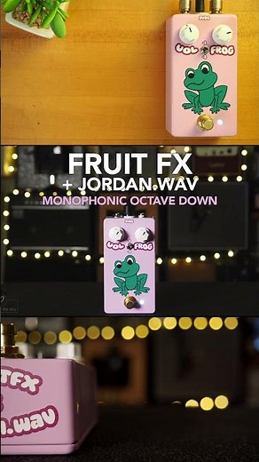 FruitFX Pedals x Jordan Wav FROG Monophonic Octave Down #guitarpedal #guitarpedals #pedaldemo #frog