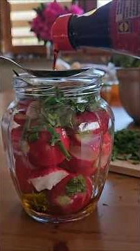 🌶️ Marynowana rzodkiewka na grilla #rzodkiewka #grill #healthyfood #cooking #pyszne #food #recipe