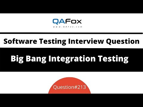 What is Big Bang Integration Testing Approach? (Software Testing Interview Question #213)