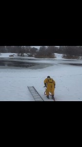 Video captured by the North Davis Fire District in West Point, Utah, shows a firefighter braving the cold to rescue Bob the dog after he took a “polar plunge” in a pond that wasn’t totally frozen over. | WXII 12 NEWS