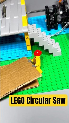 LEGO Circular Saw: Cardboard Cutting