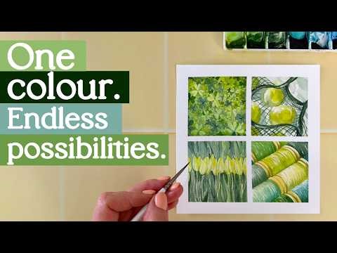 Exploring Greens in Your Palette | Watercolour Practice Exercise