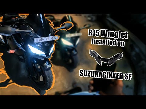 Winglet installation on Suzuki Gixxer SF / GIXXER MODIFICATION