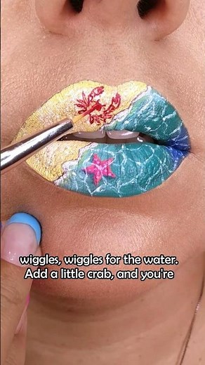 The most summer makeup tutorial! 🌊⭐🦀
