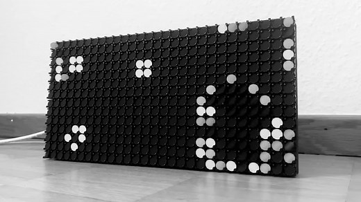 Watch Conway’s Game Of Life Flutter Across A Flip-Dot Display