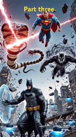 A Ultimate Superhero War: Batman & Superman vs Alien Destroyers | Epic Action Battle#story #shortvi