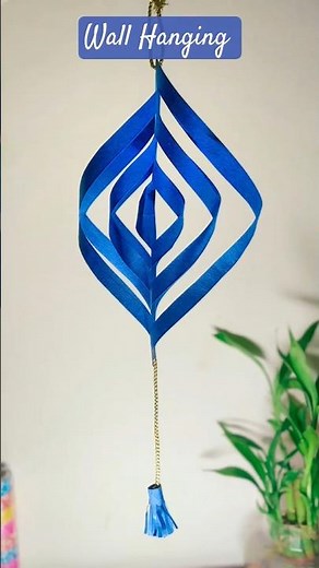 DIY 3D Paper Spiral Wall Hanging | Easy Paper Decoration Idea #diy #shorts #decoration #craft #art