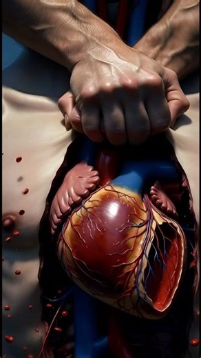 CPR in Action 3D Anatomy Video #shirtvideo #humanbody #viral