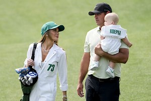 Brooks Koepka's wife Jena Sims reveals their son Crew's reaction to being on a golf course
