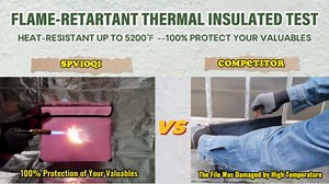 5200°F Fireproof Document Bag -Heat Insulated, Upgraded Water Fire Proof Pouch with Zipper, 9 Layers of Functional Materials, 14.2 X 11” Fire Proof Money Bag for Cash, Important Document and Valuables