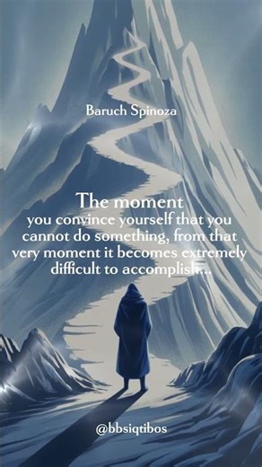 Impossible becomes possible | Baruch Spinoza #shorts