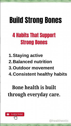 4 Habits to Build Strong Bones #healthtips #bonehealth #fitness #osteoporosis