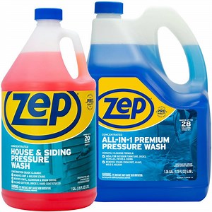 ZEP All in 1 Premium Pressure Wash 172 oz. with 128 oz. House and Siding Pressure Wash Concentrate BNZUVWSPPWC - The Home Depot