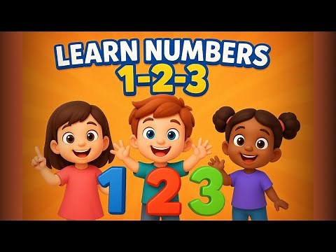 Learn Numbers 1-2-3 🎉 Easy Counting Song for Toddlers & Preschoolers
