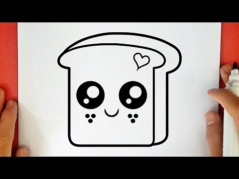 HOW TO DRAW A CUTE TOAST