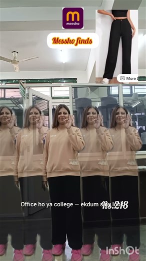 These Anara Fashion straight-fit women’s trousers are the perfect blend of comfort and style 🤍🖤