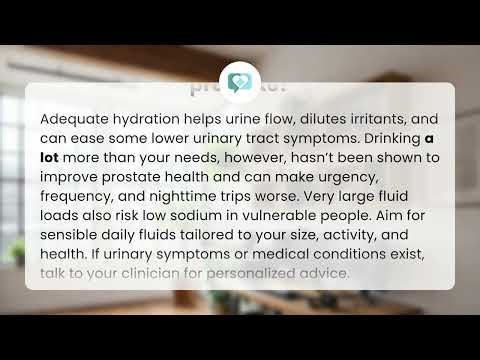 Is drinking a lot of water good for the prostate? | Hydration Truths