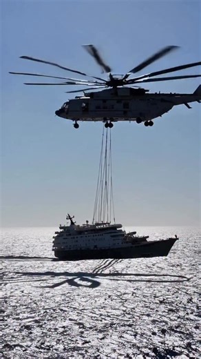 8.4K views · 78 reactions | Epic Military Helicopter Airlift Saves Luxury Yacht from Perilous Waters ⚓️ | Nature.love | Facebook