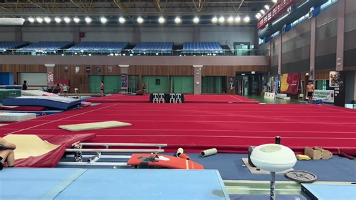 Indoor Gymnastics Training Session Highlights