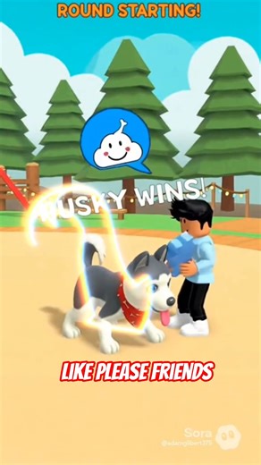 Must-Watch! Roblox Husky Fighting for His Life (HILARIOUS) #robloxfunny #shorts #trendroblox