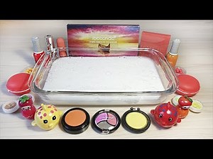 "Sunset" Series #19 "Season Theme" / Mixing eyeshadow and glitter into White Slime