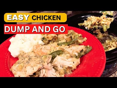 EASIEST Crockpot Chicken & Stuffing Recipe EVER!