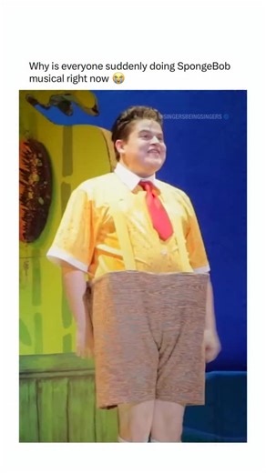 Singers on Instagram: "SpongeBob SquarePants The Musical is colorful, energetic, and surprisingly emotional. It transforms the cartoon into a stage story about optimism under pressure. With music from diverse artists, the show blends humor, heart, and spectacle, celebrating friendship, resilience, and believing in yourself even when the odds feel overwhelming for all ages. via TT/tctcincinnati"