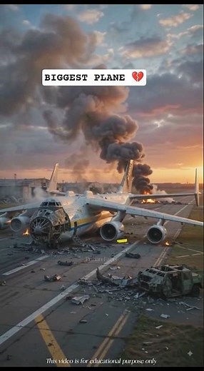 World's Largest Plane Is Gone Forever! #Antonov225 #Mriya #LargestAircraft #BiggestPlane