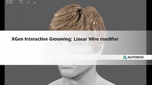 Simulate hair using a Linear Wire modifier