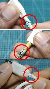 3 Genius Ways to Fix a Broken Charger Cable ⚡🔧 #ChargerCableFix#MobileRepair#TechHacks