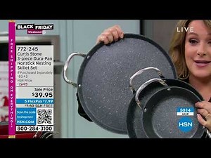 Curtis Stone 3piece DuraPan Nonstick Nesting Skillet Set