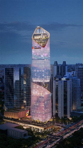 ALIEN Design Consultant on Instagram: "Envisioning the Future of Jakarta At the heart of SCBD, Menara Bank Jakarta represents our architectural vision for a future-ready landmark, one that balances innovation, sustainability, and cultural identity within Jakarta’s evolving skyline. Developed as part of a beauty contest, this design is a proposal vision by Alien Design Consultant, exploring how a contemporary tower can remain deeply connected to its city. The architecture draws inspiration from J