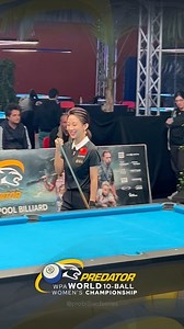 Xiaoting Pan winning 7:6 after being down 3:6 💪🏽 | Predator Pro Billiard Series