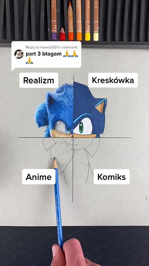 How to Draw Sonic in Anime Style! Step-By-Step Tutorial