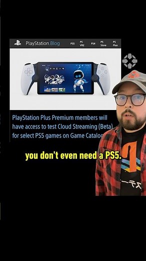 You can now play PS5 games WITHOUT a PS5?! #sony #ps5 #playstation #portal #psplus #cloud #streaming